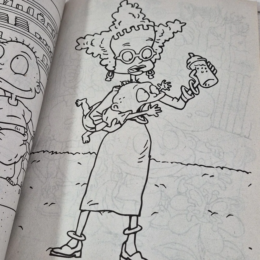 Vintage 1998 RUGRATS Coloring Book Nickelodeon Viacom  Cartoon Chuckie Tommy